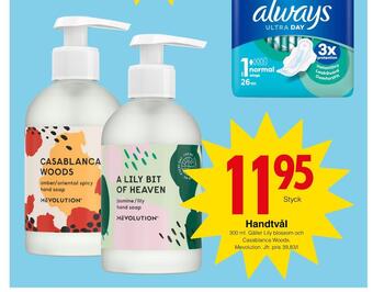Matöppet Handtvål erbjuda