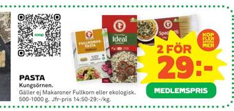 Coop Forum Pasta erbjuda