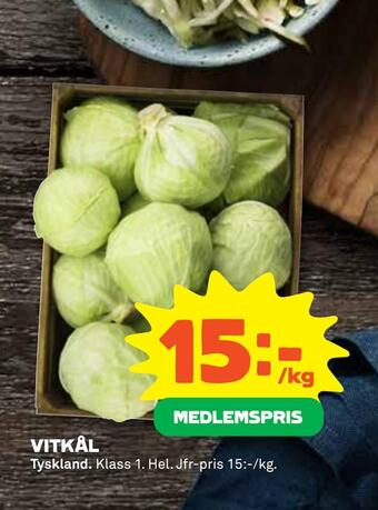 Coop Forum Vitkål erbjuda