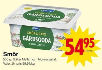 Matöppet Smör erbjuda