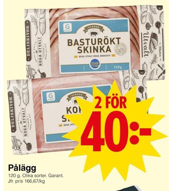 Matöppet Pålägg erbjuda
