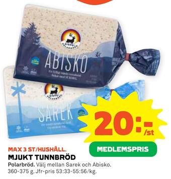 Coop Forum Mjukt tunnbröd erbjuda