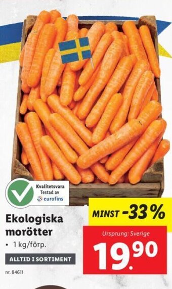 Lidl Ekologiska morötter erbjuda