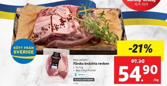 Lidl SVEA LANTKÖTT Färska knäckta revben erbjuda