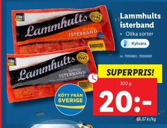 Lidl Lammhults isterband erbjuda
