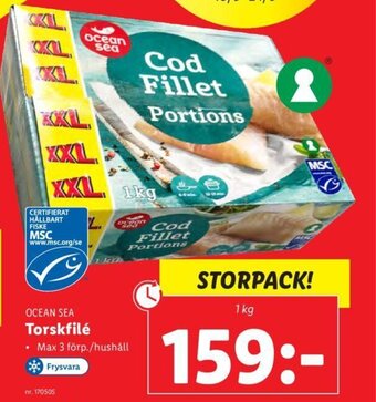 Lidl OCEAN SEA Torskfilé erbjuda