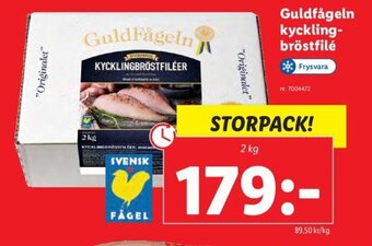 Lidl Guldfågeln kyckling-bröstfilé erbjuda