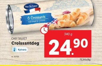 Lidl CHEF SELECT Croissantdeg erbjuda
