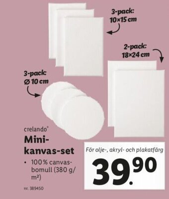 crelando Mini- kanvas-set