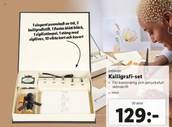 Lidl crelando Kalligrafi-set erbjuda