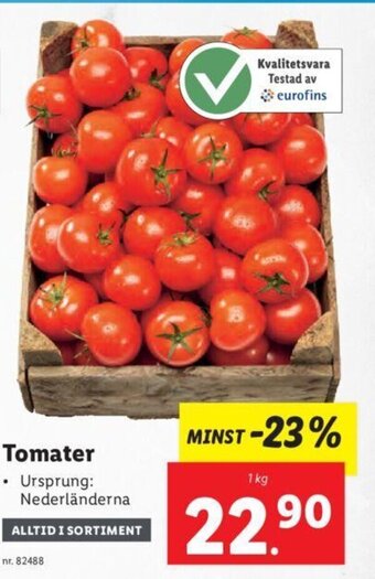 Lidl Tomater erbjuda