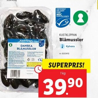 Lidl KUSTKLIPPAN Blåmusslor erbjuda
