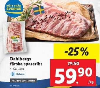Lidl Dahlbergs färska spareribs erbjuda