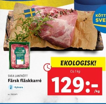 Lidl SVEA LANTKÖTT Färsk fläskkarré erbjuda