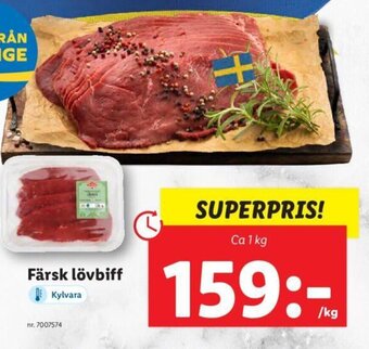 Lidl Färsk lövbiff erbjuda