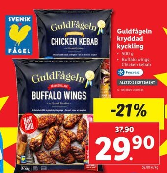 Lidl Guldfågeln kryddad kyckling erbjuda