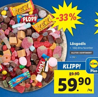 Lidl Lösgodis erbjuda