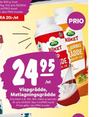 City Gross Arla köket matlagningsgrädde erbjuda