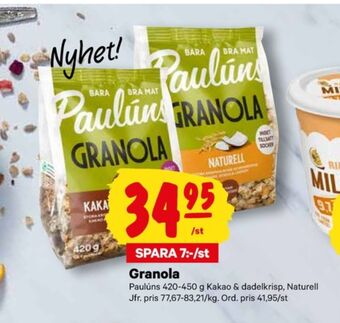 Paulùns granola
