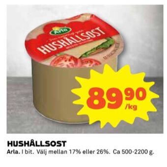 Coop Arla hushållsost erbjuda