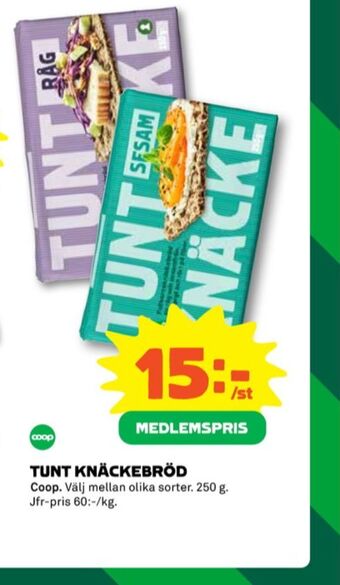 Coop Coop knäckebröd erbjuda