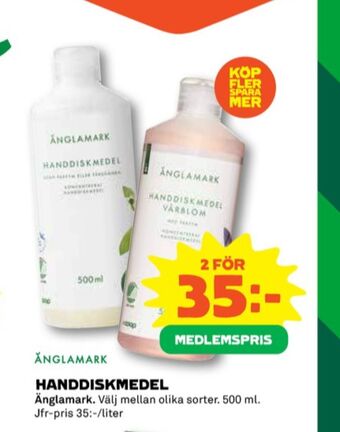 Coop Änglamark handdiskmedel erbjuda