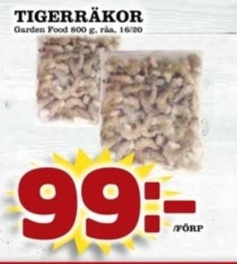 Matdax Garden food tigerräkor erbjuda