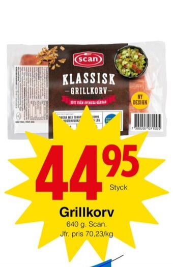 Matöppet Scan grillkorv erbjuda