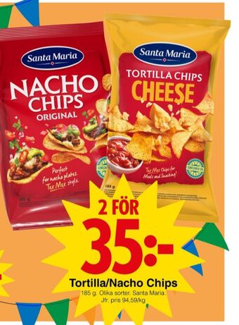 Matöppet Santa maria nachos erbjuda