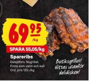 City Gross Dalsjöfors spareribs erbjuda