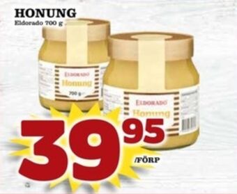 Matdax Eldorado honung erbjuda