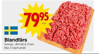 Matöppet Jm chark blandfärs erbjuda