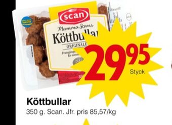 Matöppet Mamma scan köttbullar erbjuda