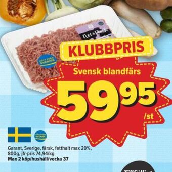 Östenssons Garant blandfärs max 20% erbjuda