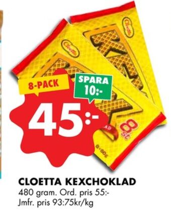 ÖoB Kexchoklad chokladbar erbjuda