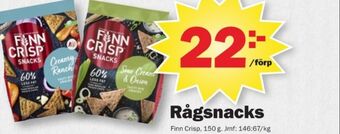 Pekås Finn crisp rågbröd snacks erbjuda