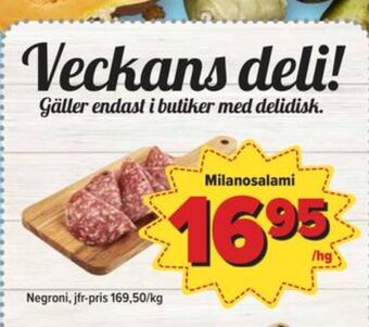 Östenssons Negroni salami erbjuda