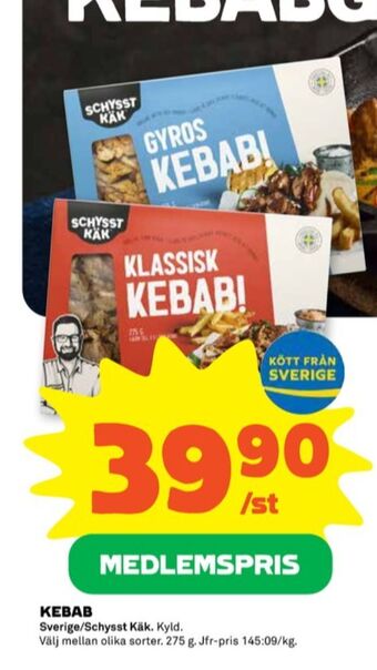 Stora Coop Schysst käk kebab erbjuda