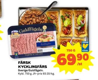 Stora Coop Guldfågeln kycklingfärs erbjuda