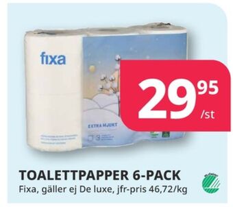 Tempo Fixa toalettpapper erbjuda