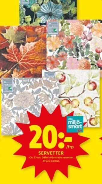 ICA Kvantum SERVETTER erbjuda