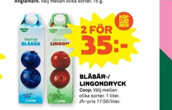 Stora Coop Coop fruktdryck erbjuda