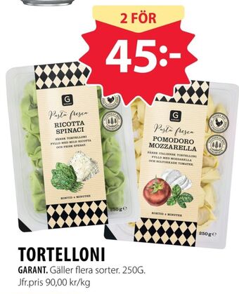 Handlar'n Garant pasta erbjuda