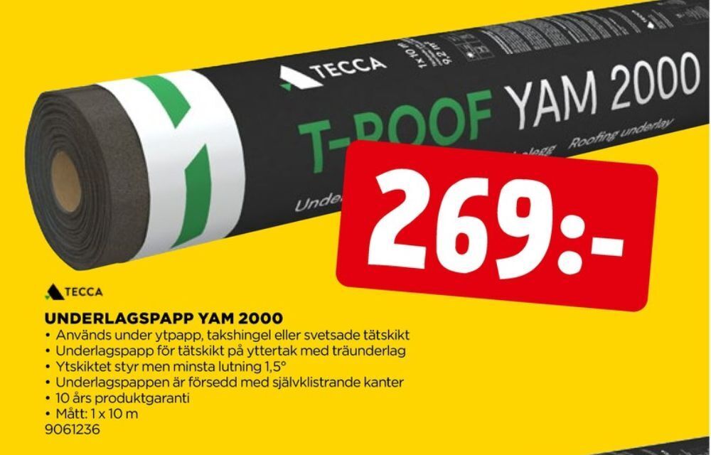 Jem&Fix Tecca takpapp erbjuda