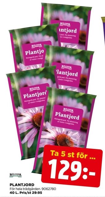 Jem&Fix Rölunda plantjord erbjuda