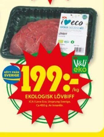 ICA Kvantum EKOLOGISK LÖVBIFF erbjuda