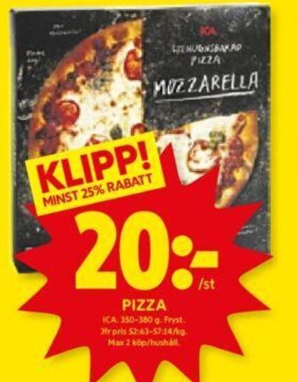 ICA Kvantum PIZZA erbjuda