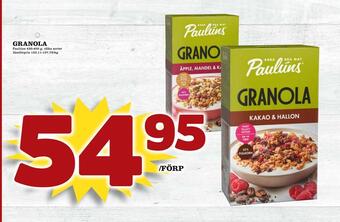 Bonum Matmarknad Granola erbjuda