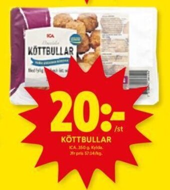 ICA Kvantum KÖTTBULLAR erbjuda