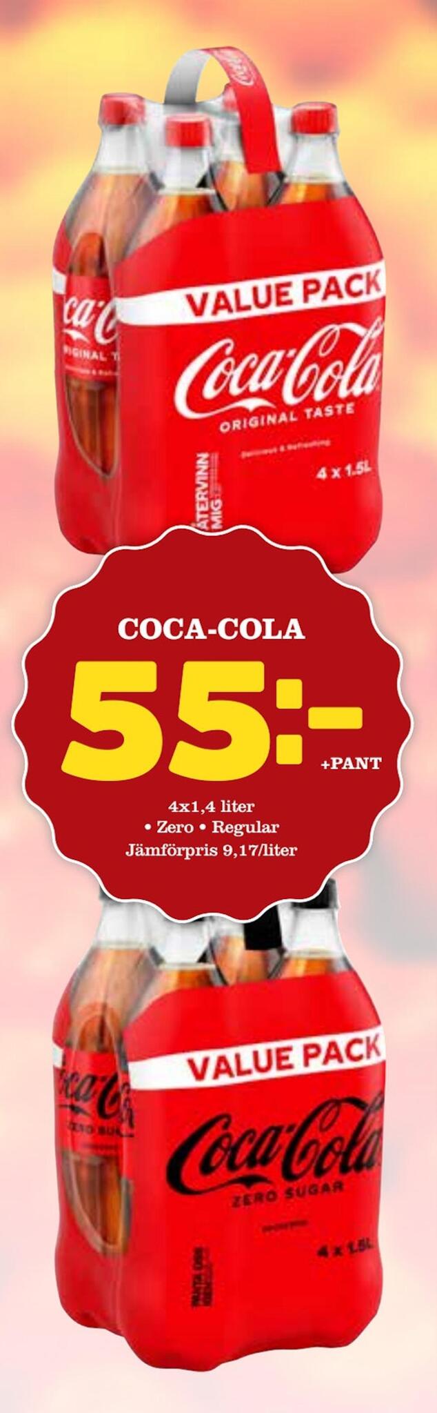 Din Mat Coca-cola erbjuda